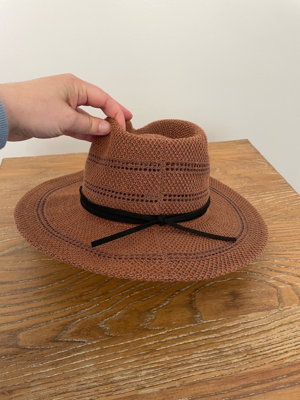 Four Buttons Brown and Black Western Fringe Festival Coastal Cowgirl Summer Hat - Picture 3 of 4
